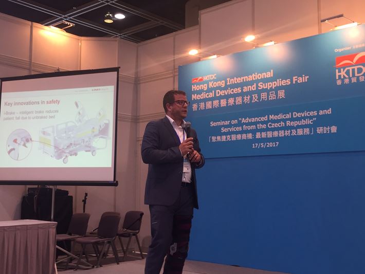 Hong Kong exhibition - Czech Seminar- Petr Foit presenting LINET
