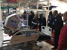 Linet bed at exhibitions Linet bed at exhibibitions and conferences