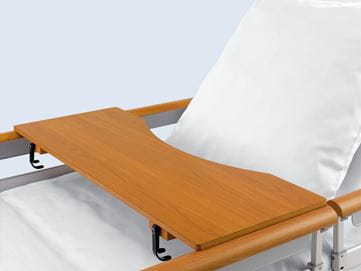 Serving tray with bookholding rails