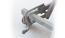 Head end wall spacer long