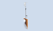 Infusion stand with pole with 4 hooks - straight