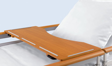 Serving tray with bookholding rails