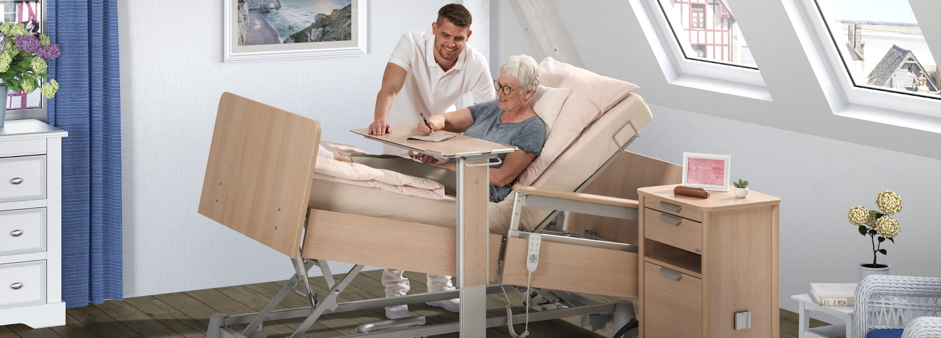 carisma sc - Lit de soins bas avec fonctionnalité et confort pour tous