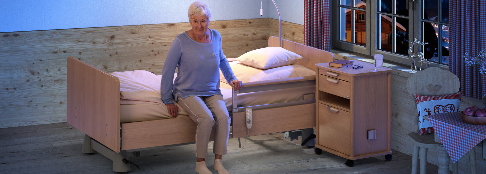 carisma sc - Lit de soins bas avec fonctionnalité et confort pour tous