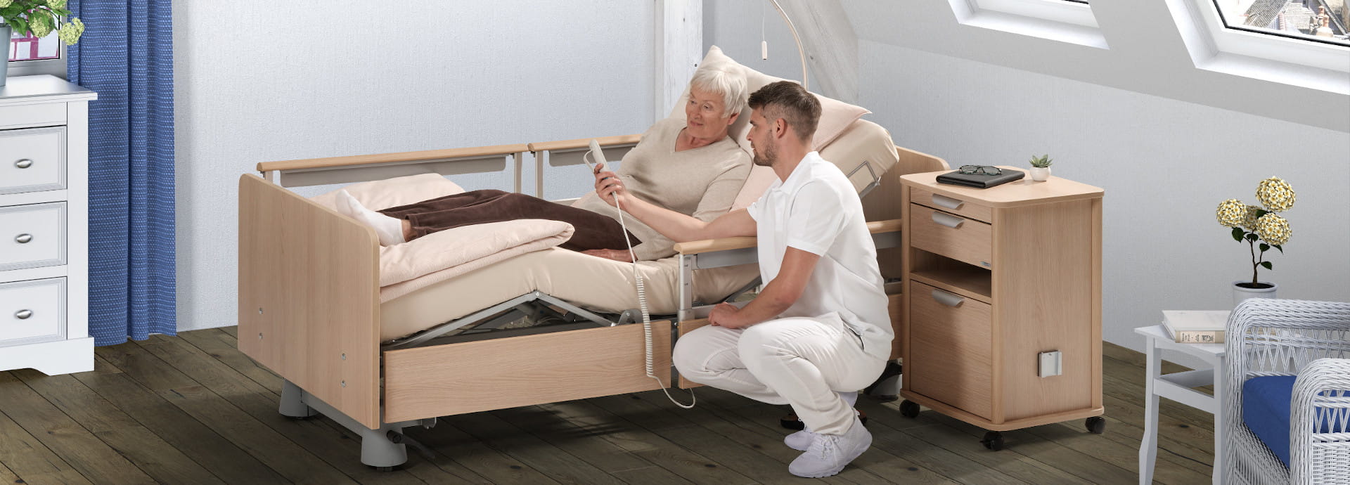 carisma sc - Lit de soins bas avec fonctionnalité et confort pour tous
