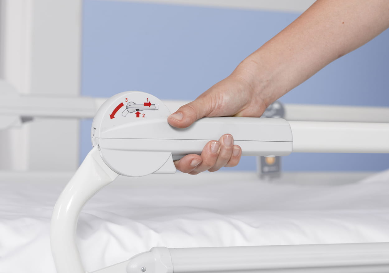 Collapsible Side Rails Universal Health Care Bed - Eleganza 1 | LINET: Beds, mattresses