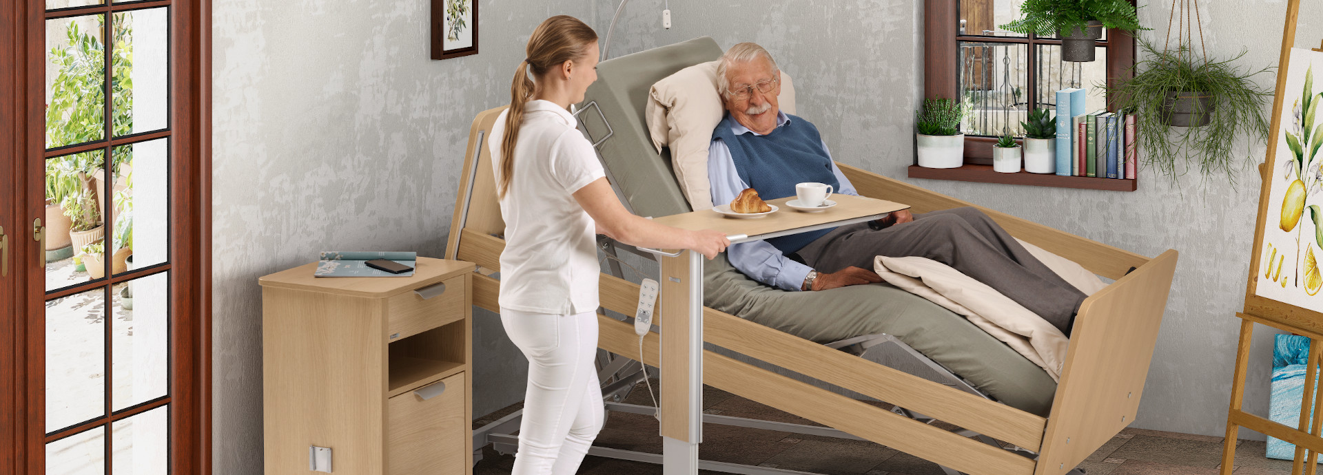 movita sc - Le lit de soins bas comme base pour tous les besoins